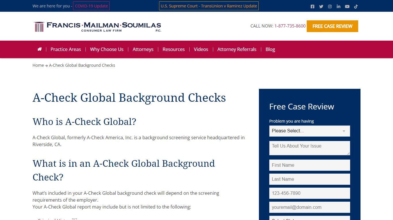 A-Check Global Background Check Errors? Get a Free Case Review